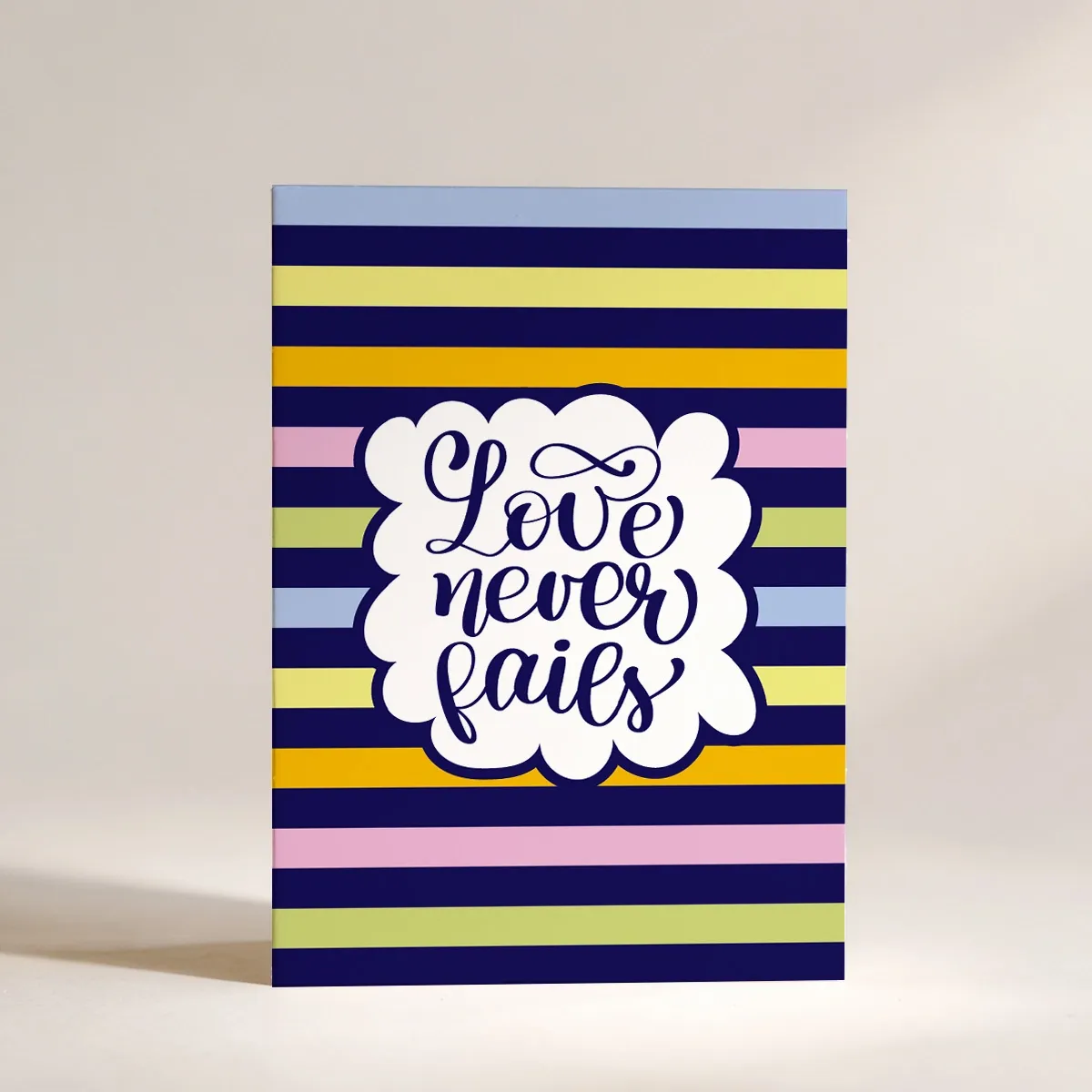 Листівка "Love never fails"