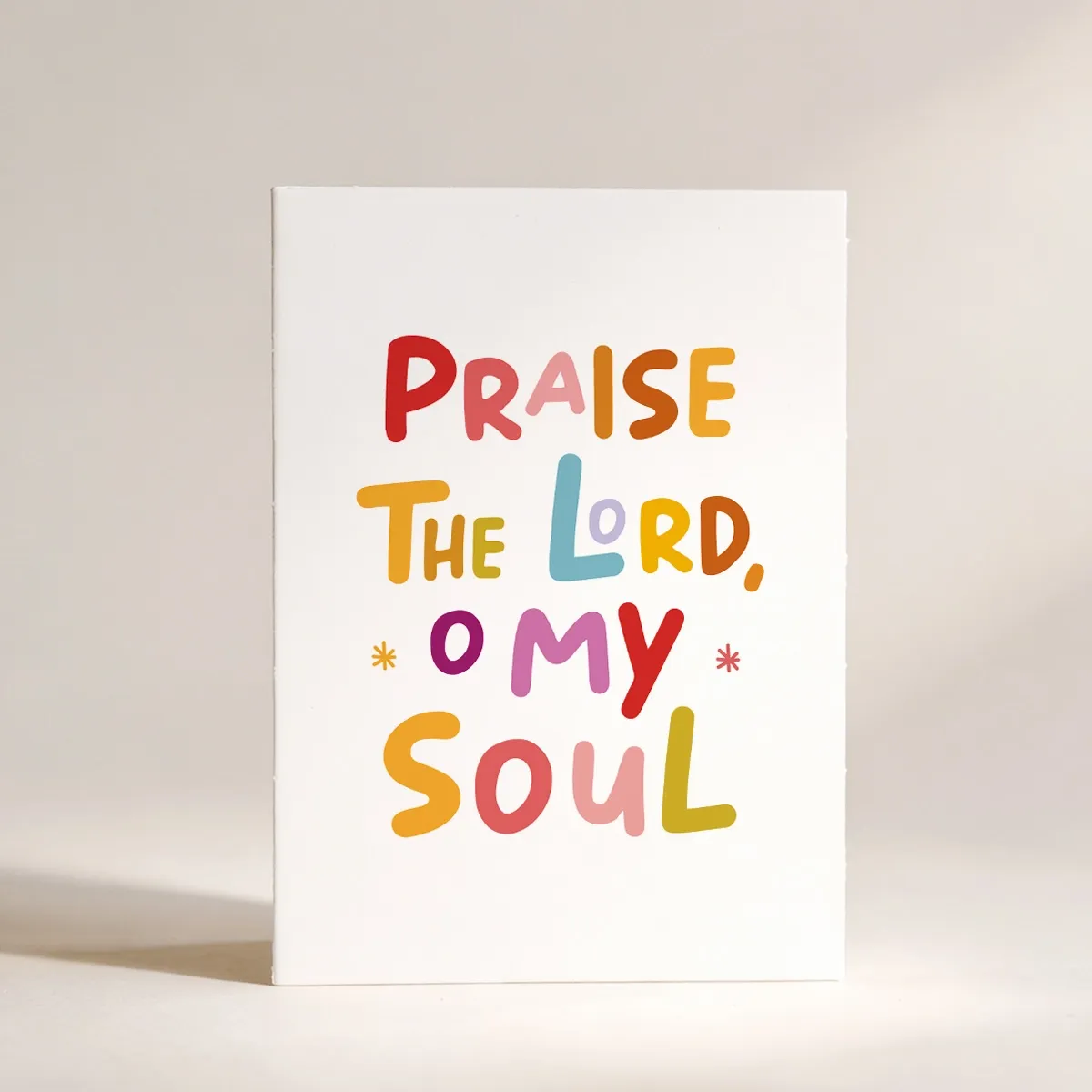 Листівка "Praise the Lord, o my soul"