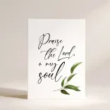 Листівка "Praise the Lord, o my soul"
