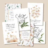 Листівки з природніми мотивами, набір 6 шт.