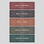 Комплект двосторонніх закладок «Five Solae / П'ять гасел Реформації» 